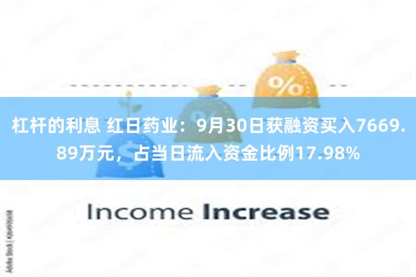 杠杆的利息 红日药业：9月30日获融资买入7669.89万元，占当日流入资金比例17.98%