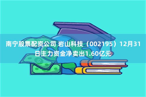 南宁股票配资公司 岩山科技（002195）12月31日主力资金净卖出1.60亿元