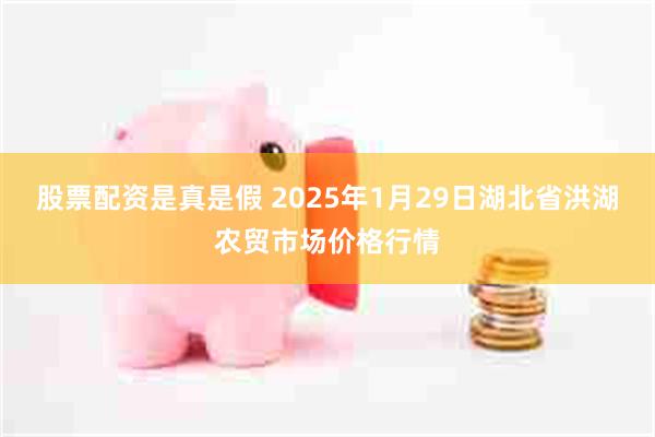 股票配资是真是假 2025年1月29日湖北省洪湖农贸市场价格行情